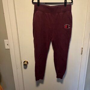 Champion Reverse Weave Jogger Sweatpants Maroon – Men's Large